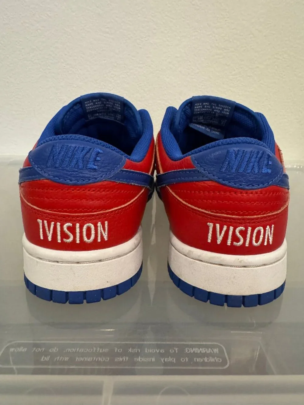 Nike Dunk Low By You Custom Red White Blue Men's 9.5 FN0569-900